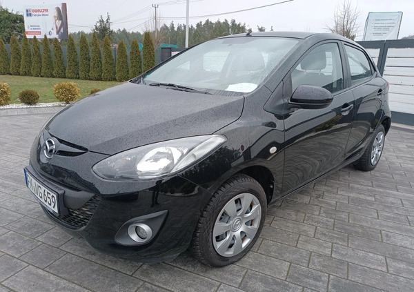 Mazda 2 cena 23900 przebieg: 134000, rok produkcji 2013 z Białobrzegi małe 254